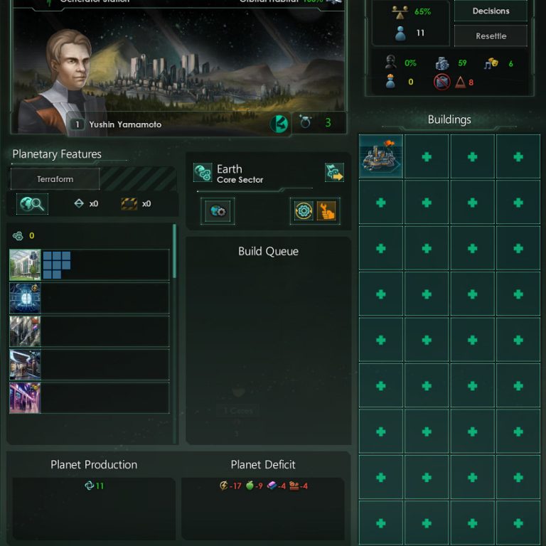 Building Slot Technologies Stellaris mod